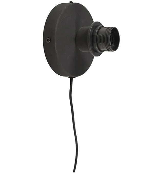 GOOD&MOJO Wall Lamp System Zwart – Snoer met E27 fitting 2,5 m