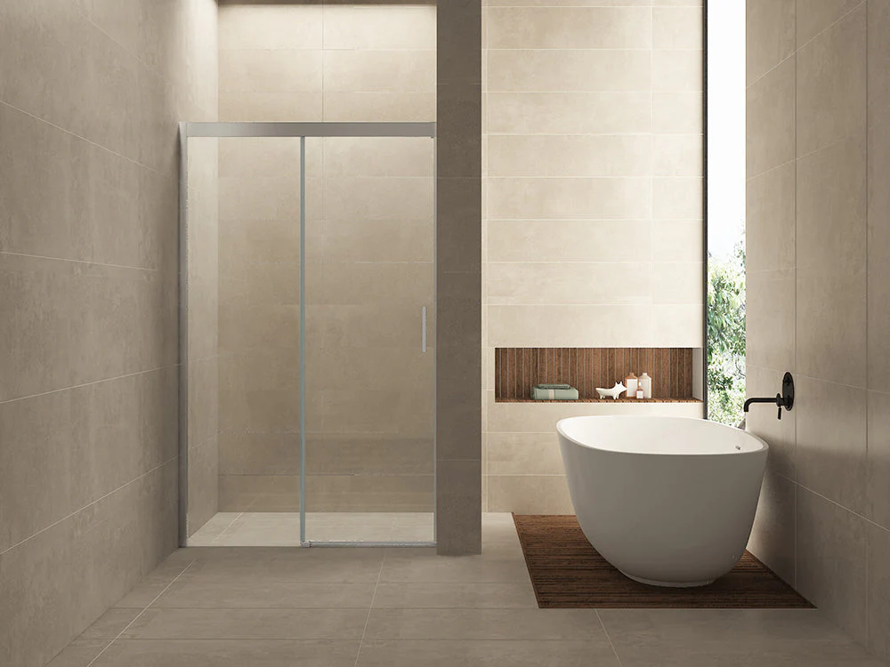 Wiesbaden Softclose 2.0 Douchedeur 100×200 cm 8 mm Aluminium Nano Coating | Nis Deur