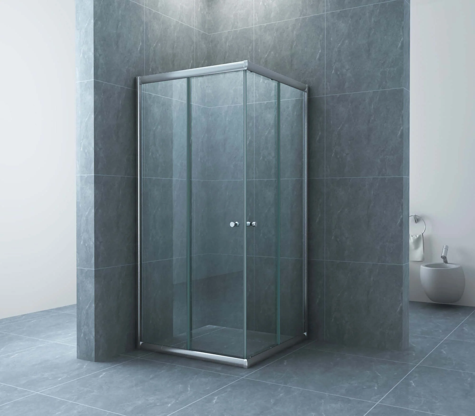 Actie Hoekinstap Douchecabine Wiesbaden 80x80x190 cm 5 mm Helder Glas