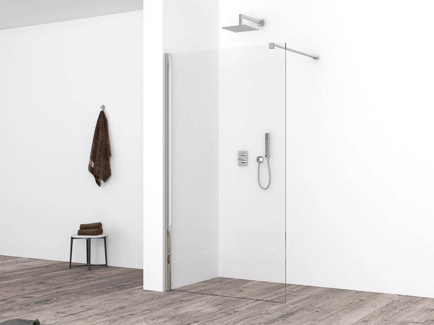 Comfort inloopdouche 1000 x 2000 x 10 mm nano helder glas/chroom