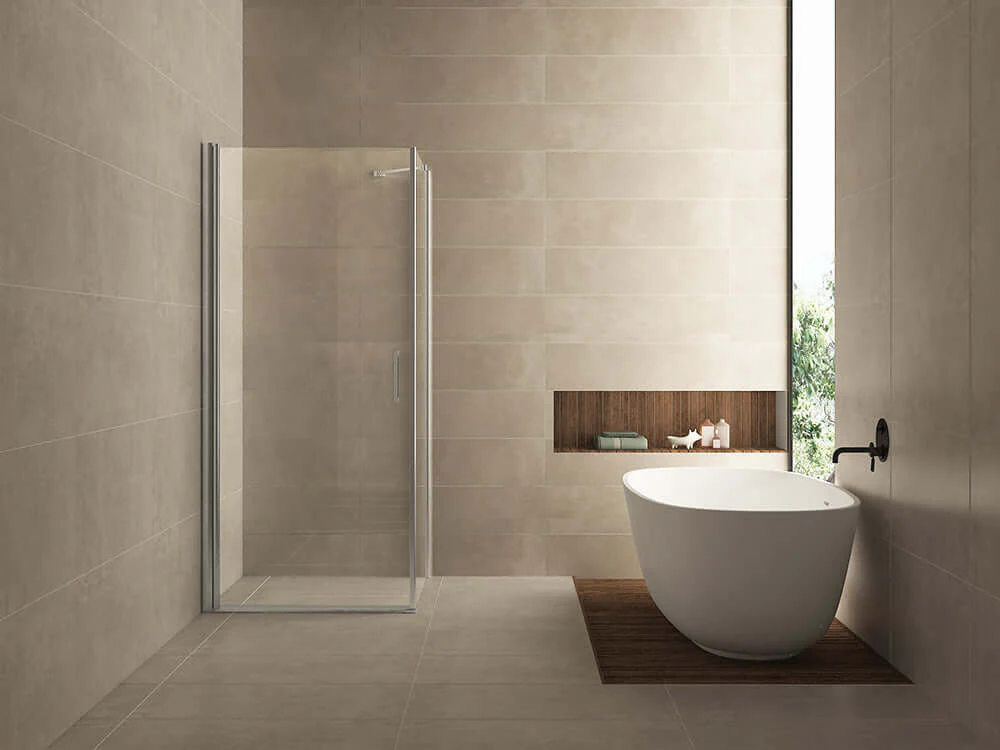 Wiesbaden vierkante douchecabine 1 draaideur 90×90 cm 8 mm nano-coating