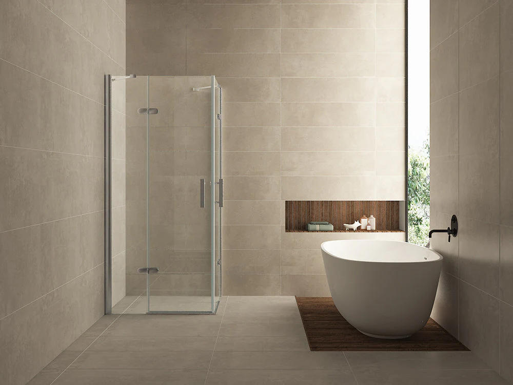 Douchecabine met hoekinstap Wiesbaden 90X90Cm met 2 deuren en 8 mm nanocoating