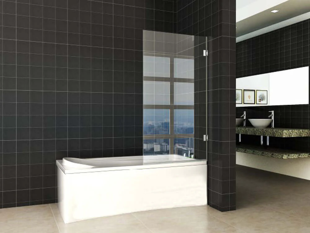 Profielloze draaibare badwand Wiesbaden 80X150 Cm met 6 mm nanocoating