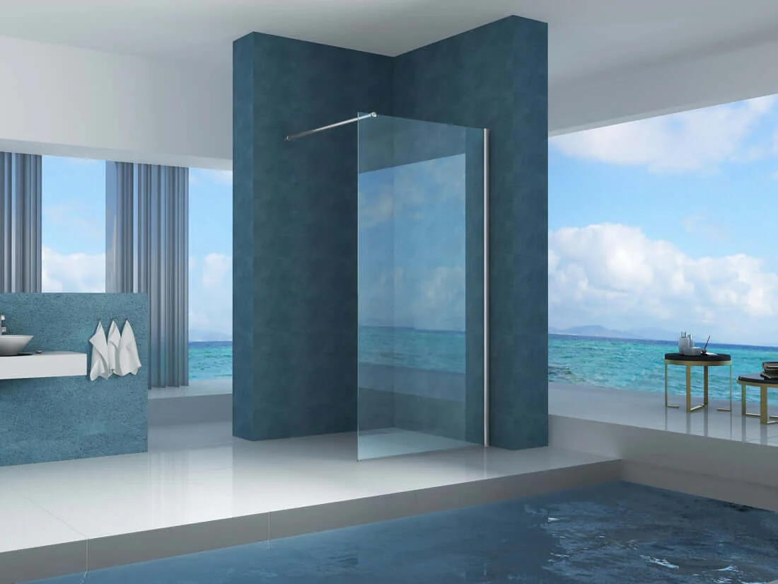 Actie Wiesbaden Douchewand met Nano-coating, Helder, 100X200 Cm, Inloopdouche