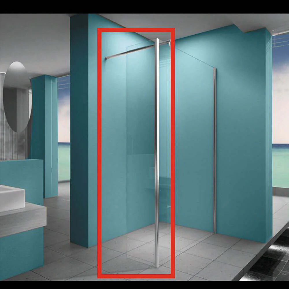 Actie Zijwand Wiesbaden Hoekprofiel 30×200 cm Nano Coating 8 mm