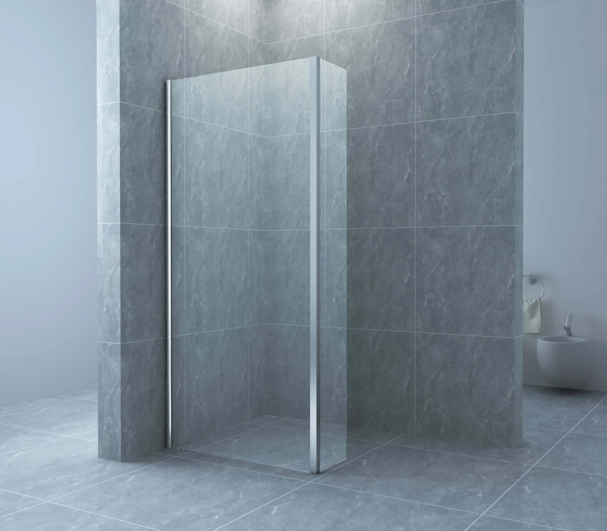 Actie Zijwand Wiesbaden Hoekprofiel 40×200 cm Nano Coating 8 mm