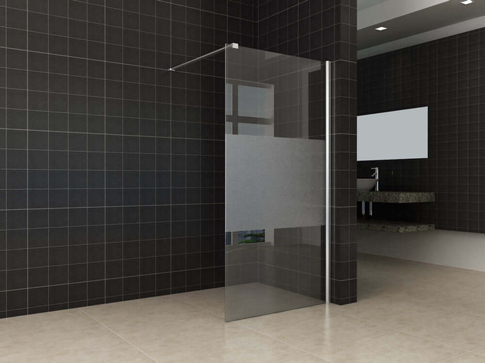 70×200 cm douchewand Wiesbaden met middenband nanocoating