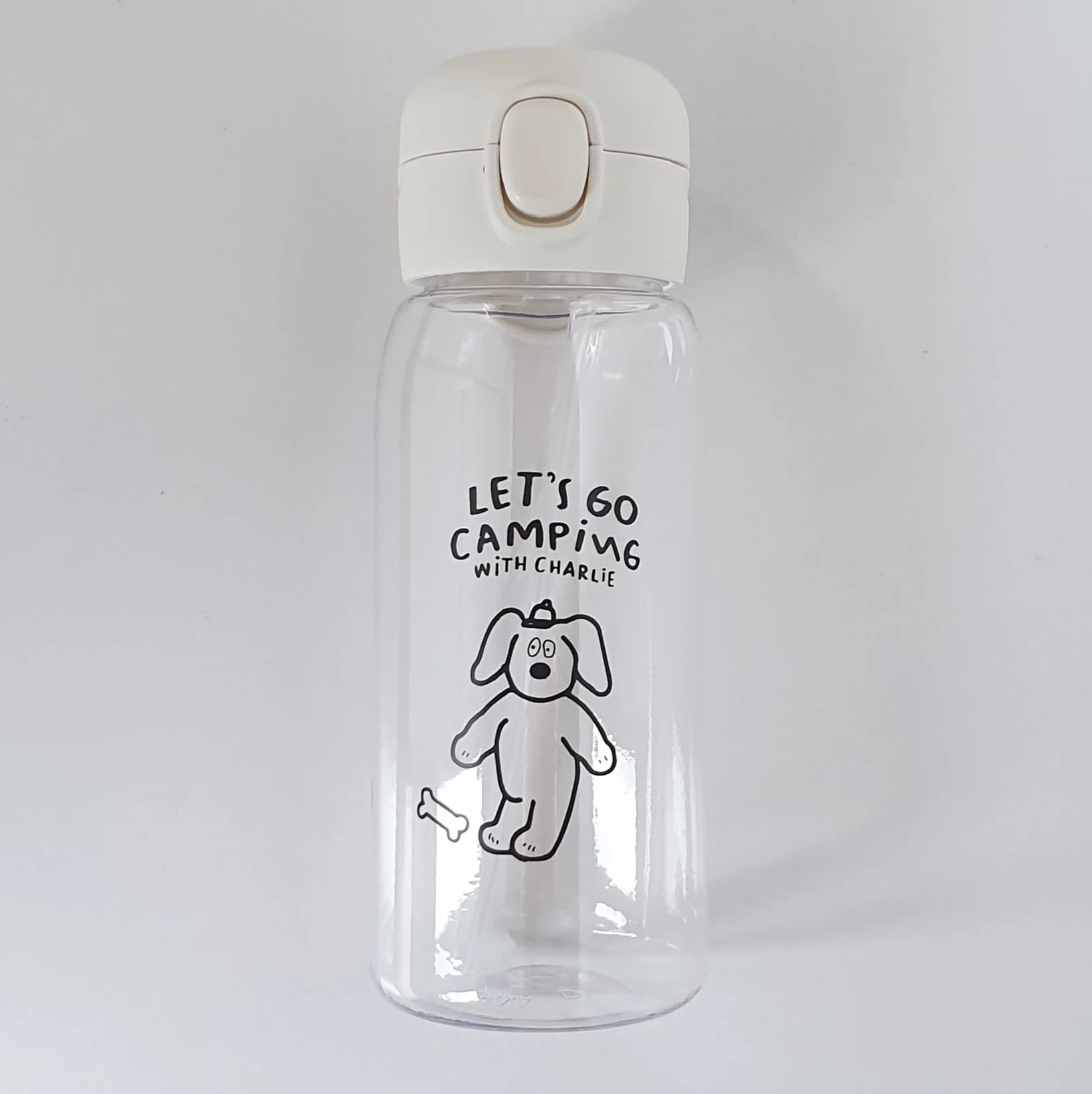 Drinkfles ‘Let’s go camping with Charlie’