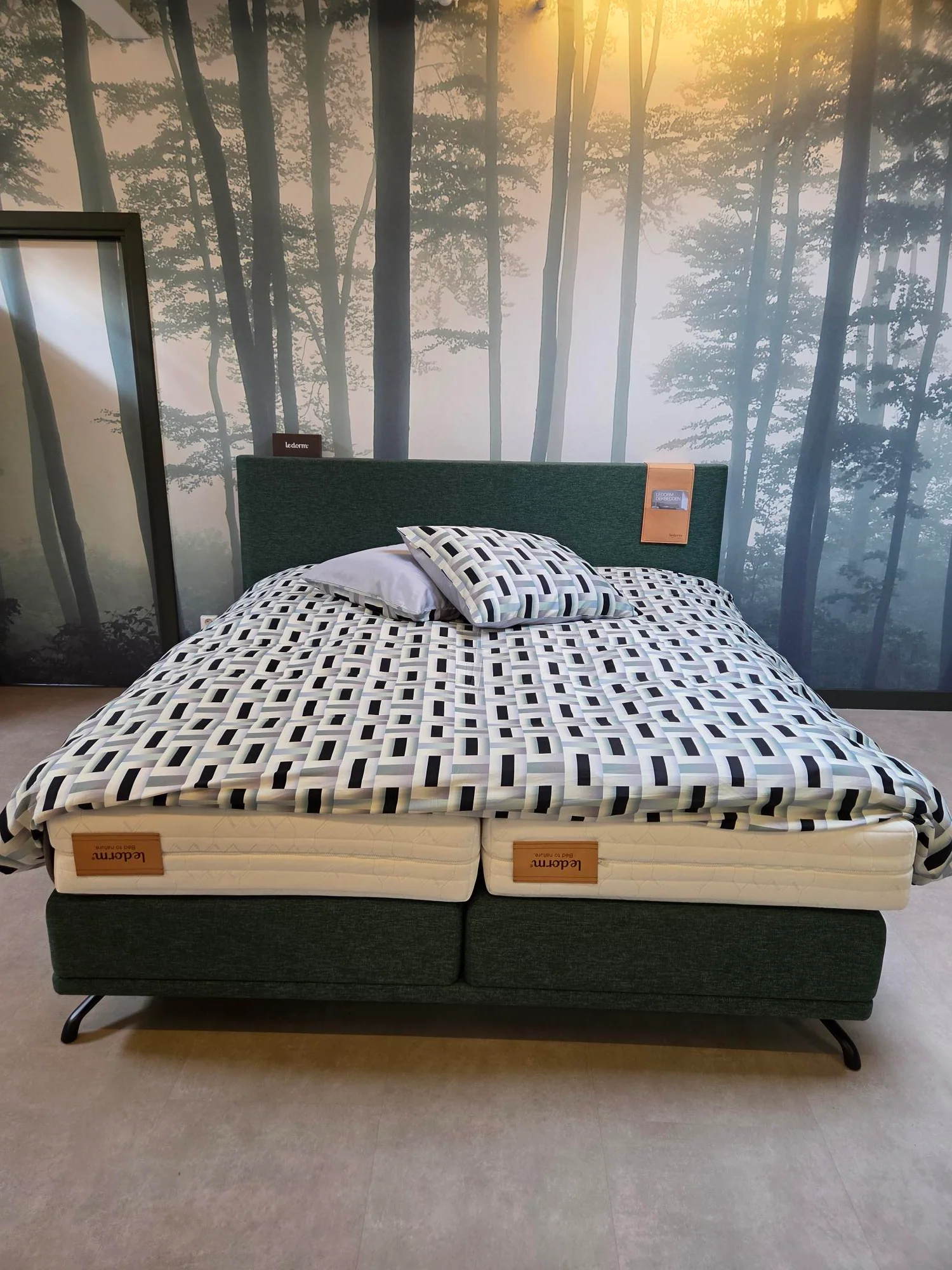 Ledorm Regale F400 Boxspring 4-motorig Hopper Forrest 180×210 cm