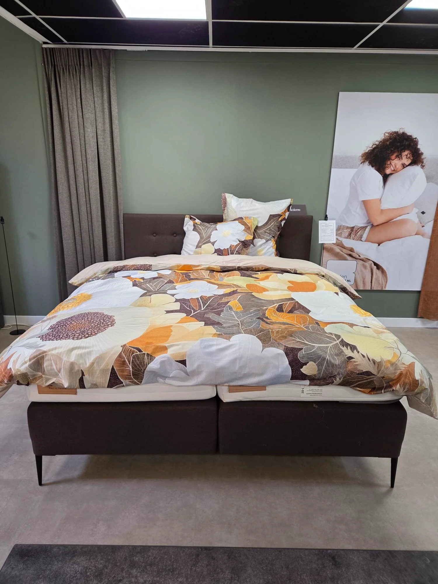 Ledorm Boxspring Royal Page Chocolat 180×210 cm – zonder matrassen