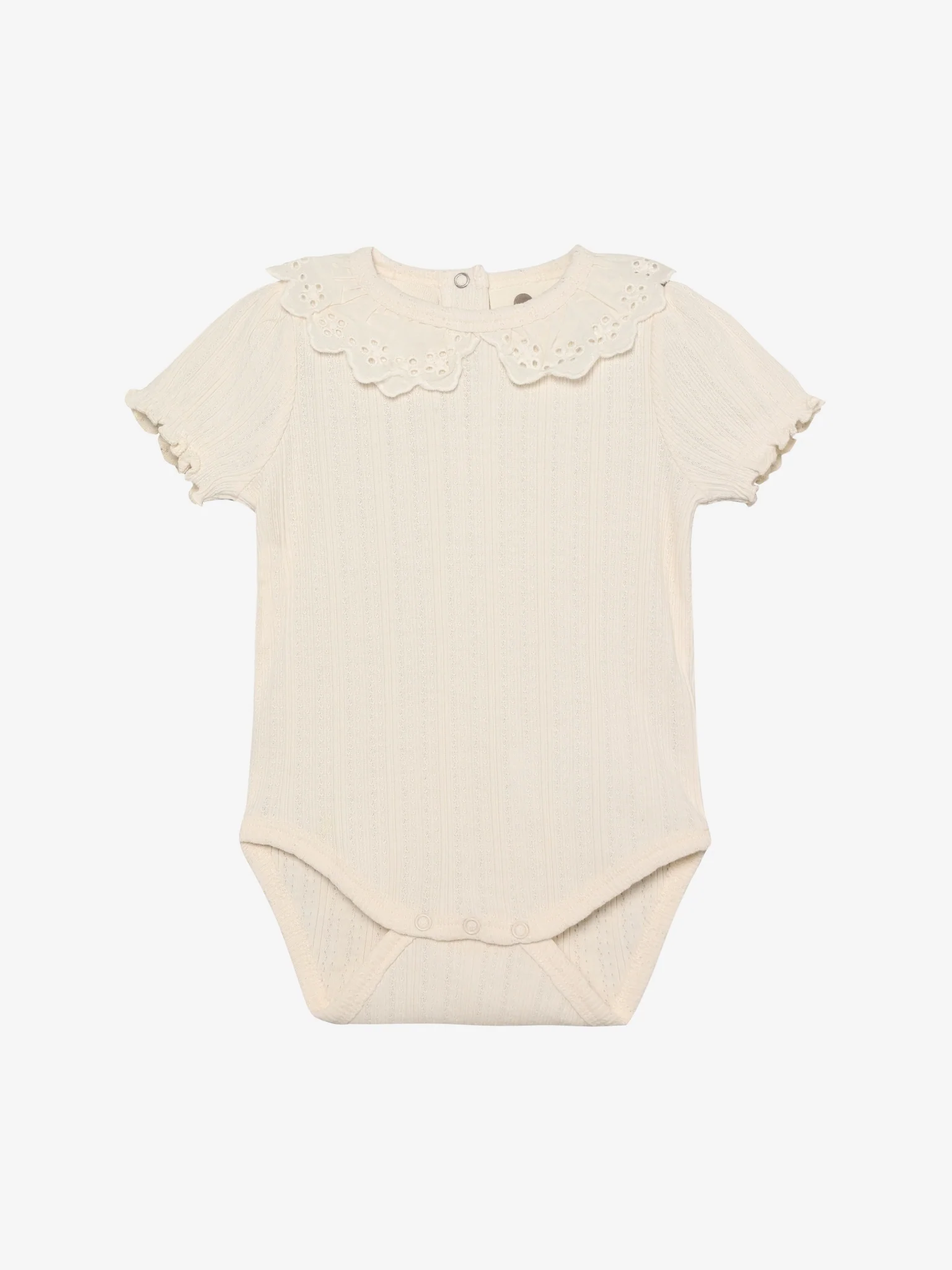 Pointelle romper met kraagje – Korte mouw – Katoen – Body LS Pointelle – En Fant