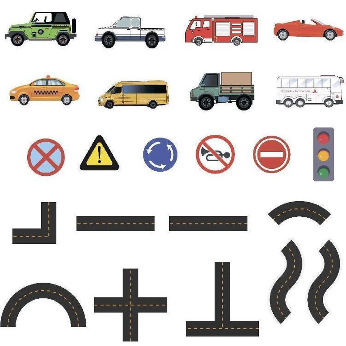 Badspeelgoed – Foam Verkeersset (23 delig)