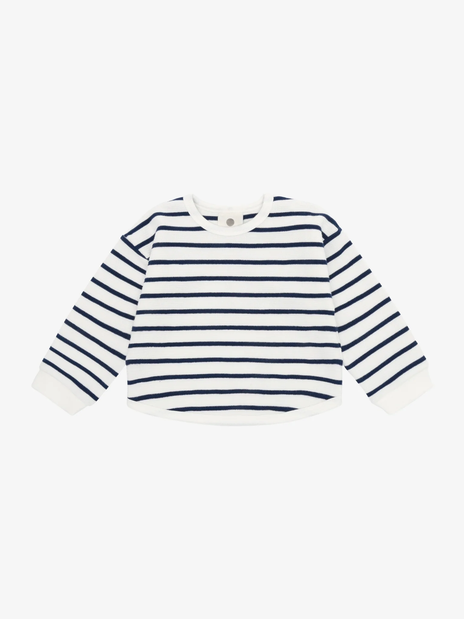 Oversized Sweatshirt – Katoen – Medieval Blue – Sweatshirt Stripe – En Fant