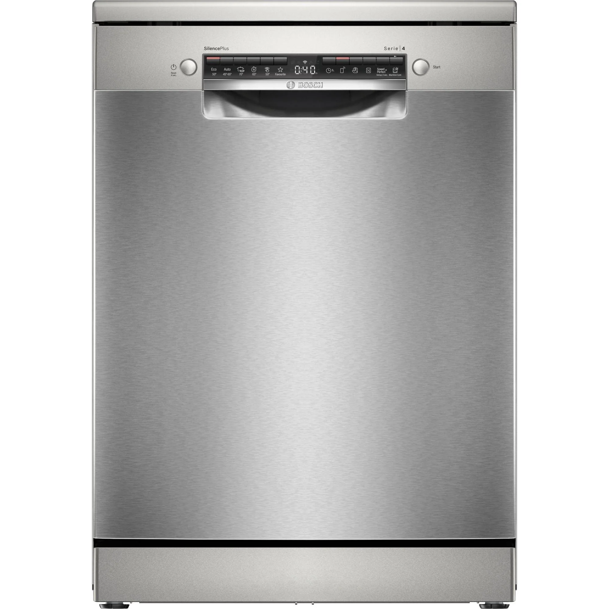Bosch SMS4EMI06E – Serie 4 – Vrijstaande vaatwasser – 60 cm – Geborsteld staal AntiFingerprint
