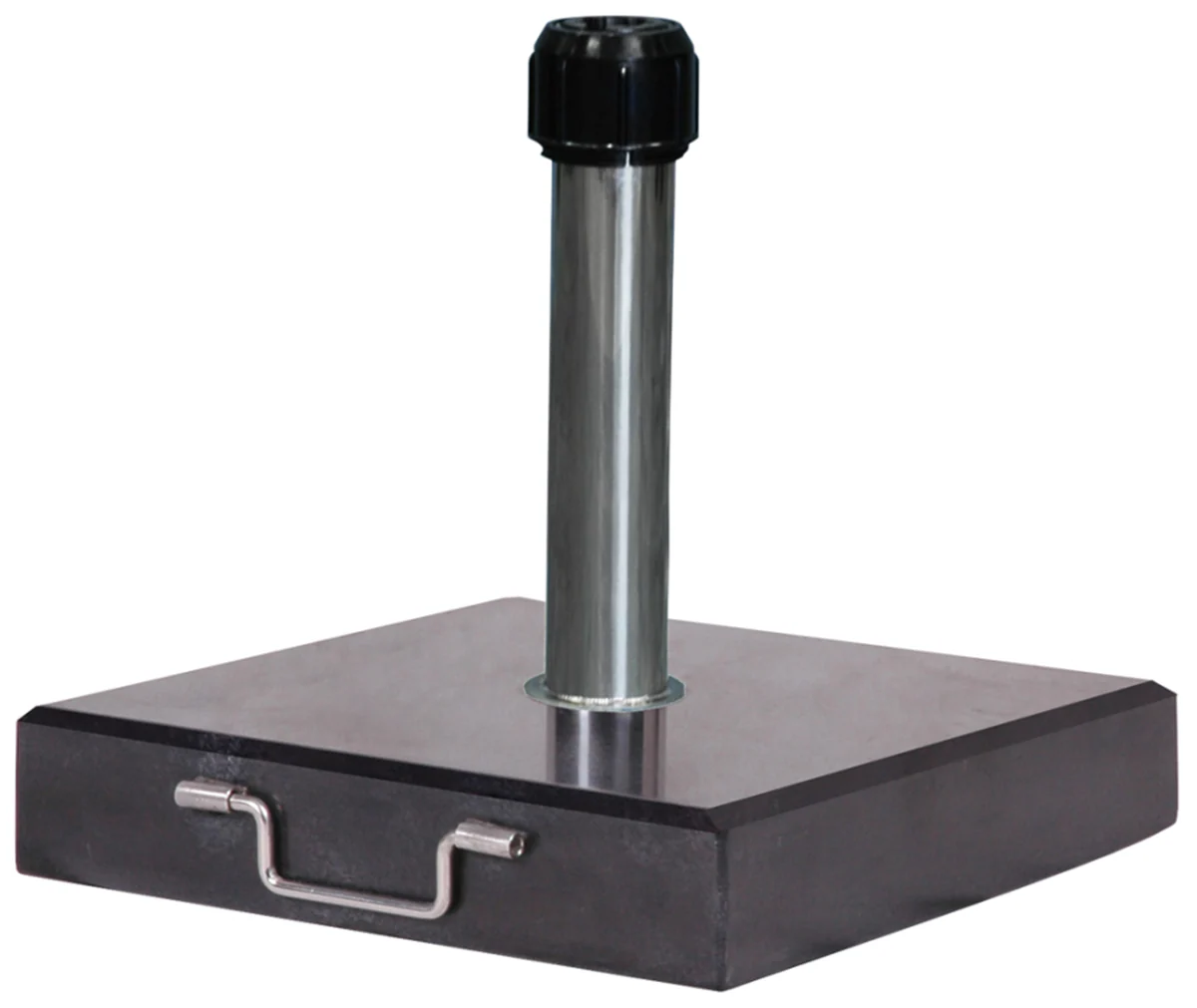Platinum Rome parasolvoet graniet zwart 40 kg – rolbaar