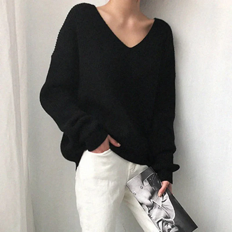 Amber – Oversized Geribbelde Trui Voor Dames