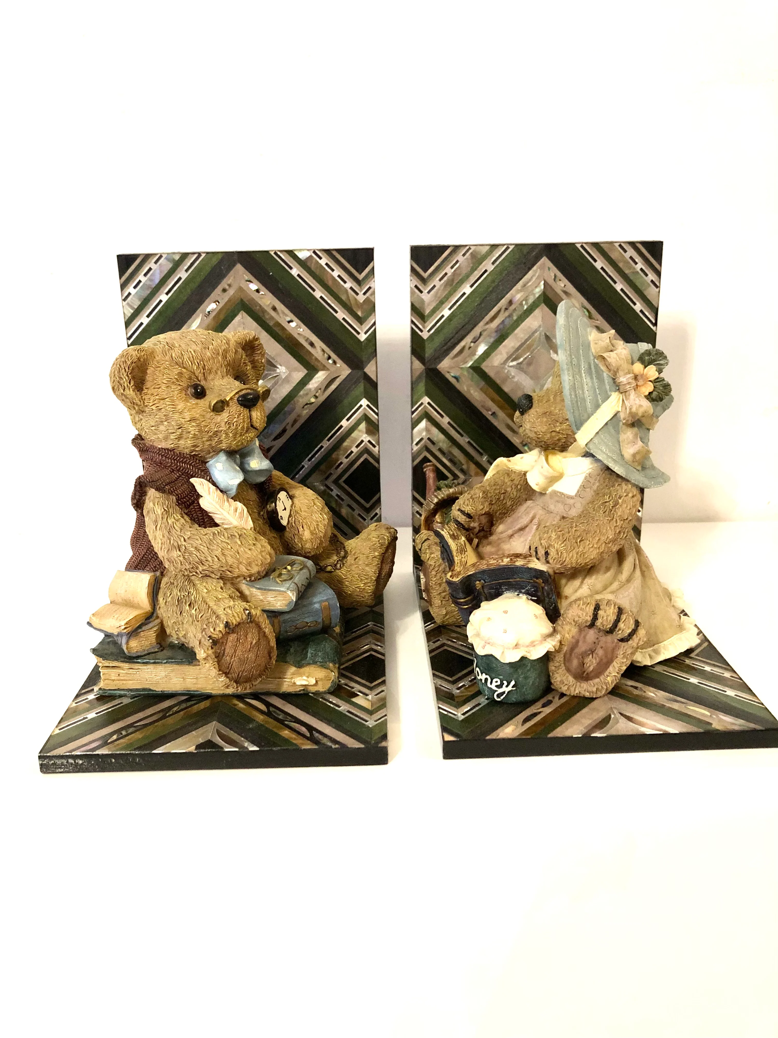 2 Beren Boekensteun 15x21cm
