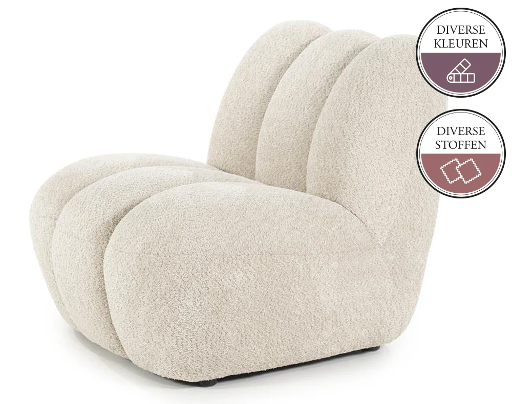 HOLLY Fauteuil (S) in stof Anthology 20 Cream