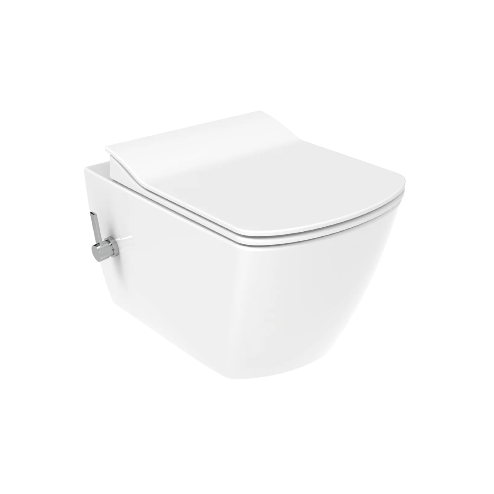 Creavit Elegant hangtoilet / ophang WC met bidet – randloos – koud en warm water