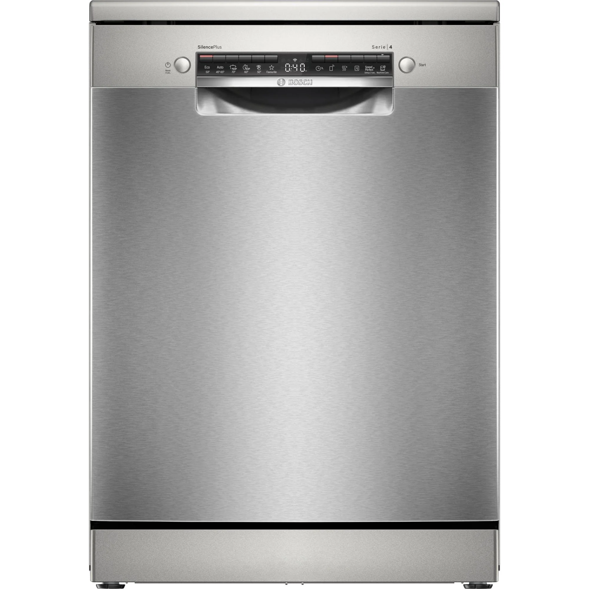 Bosch SMS4ECI28E – Serie 4 – Vrijstaande vaatwasser – 60 cm – Geborsteld staal AntiFingerprint