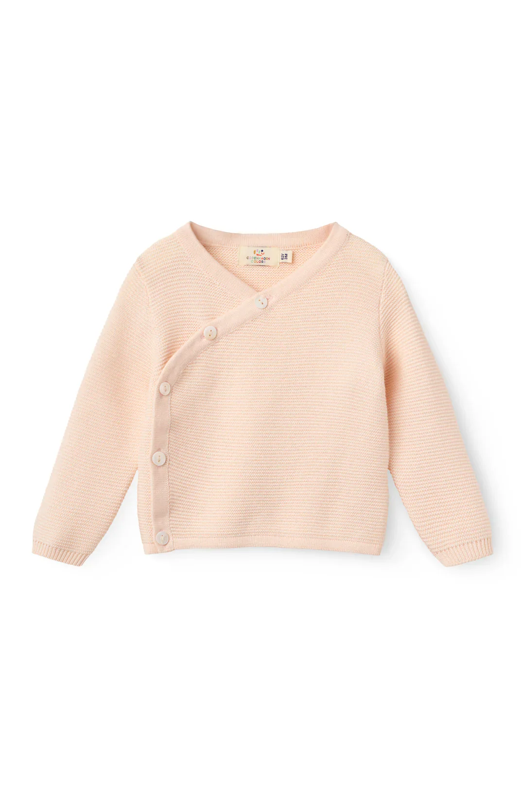 Gebreid baby vestje – Biologisch katoen – Soft Pink/Roze – Copenhagen Colors