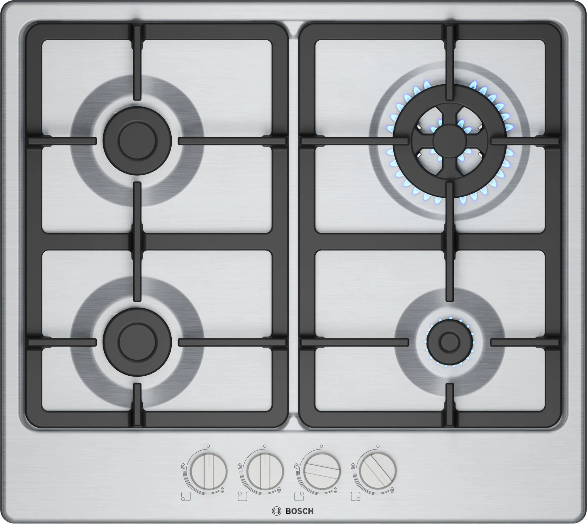 Bosch PGH6B5K90 – Serie 4 – Gaskookplaat – 60 cm – Inox