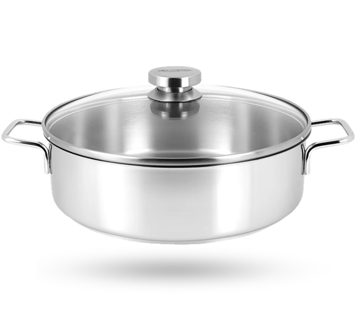 Demeyere Apollo braadpan 24 cm met glasdeksel – zilver