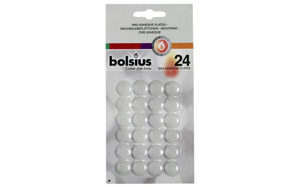 Bolsius Hechtwasrondjes Wit – 24 Stuks Blister
