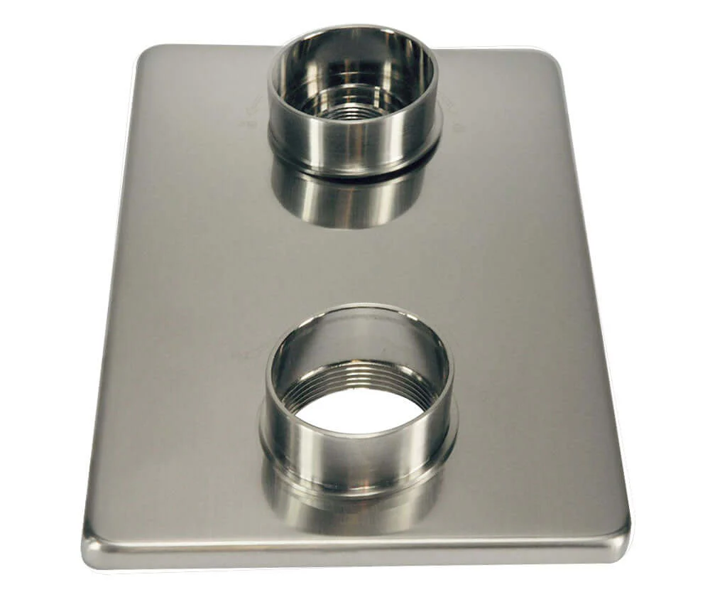 Afwerkingsset Wiesbaden 8 mm Uitbreidingsset voor 2-knops douchethermostaat RVS