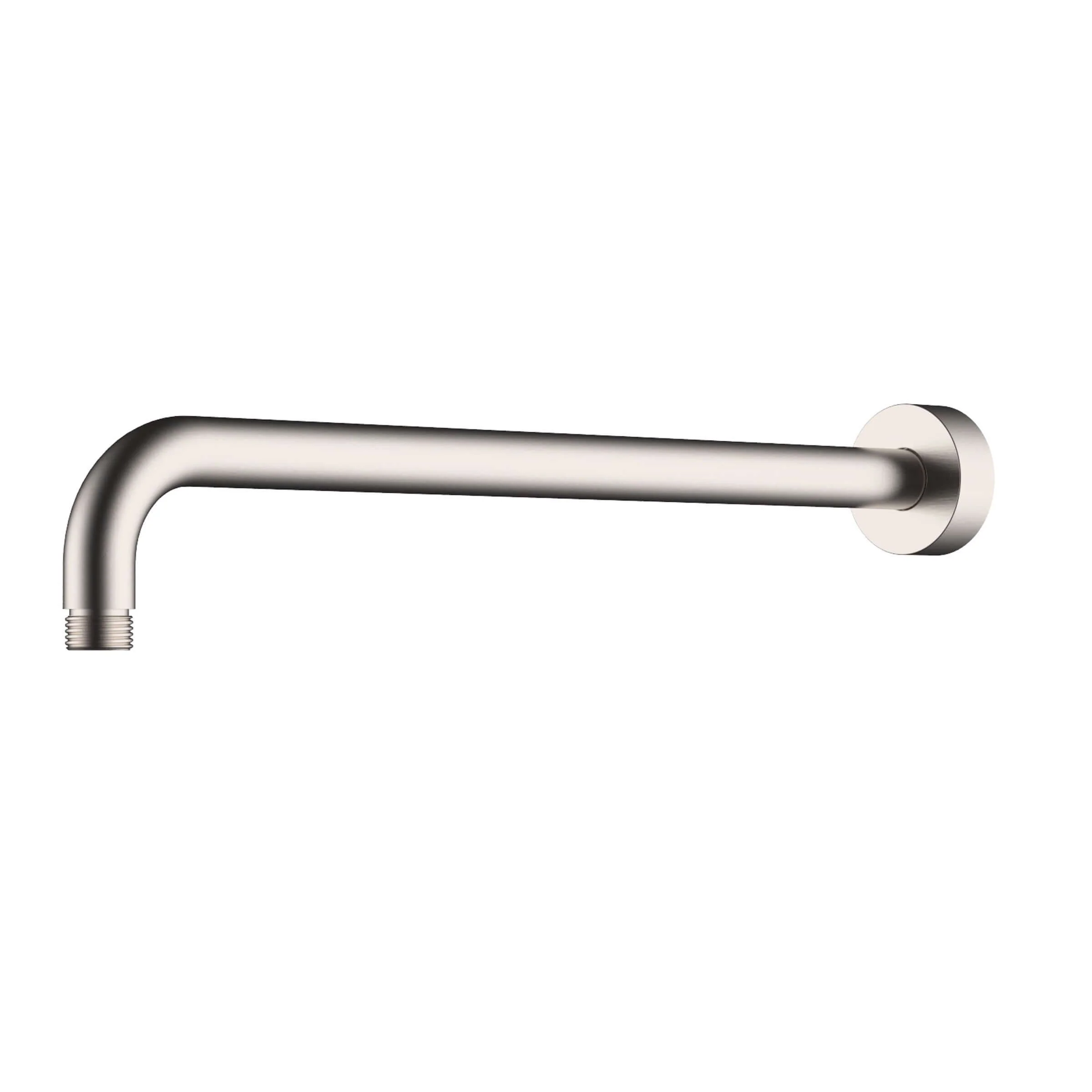 Wiesbaden Caral 35 cm douchearm met wandhouder geborsteld staal