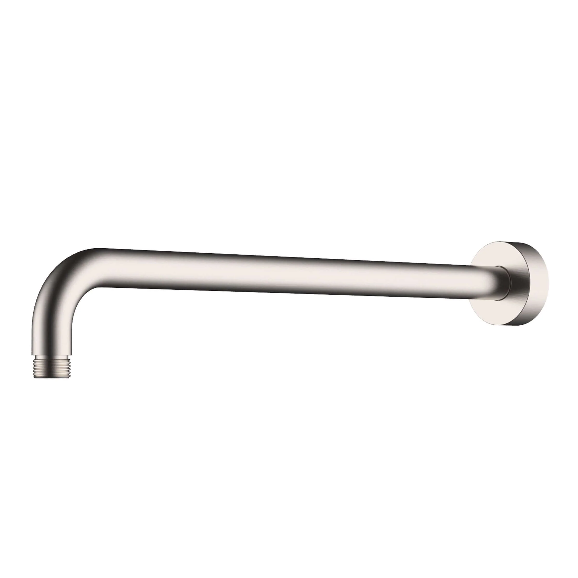 Wiesbaden Caral 45 cm douchearm met wandhouder geborsteld staal