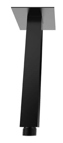 Rombo douchearm met plafondbevestiging 30 cm mat zwart