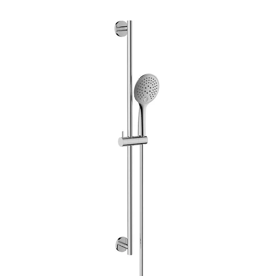 Wiesbaden Remi Schuifstangset met handdouche 3 standen 150 cm Chroom