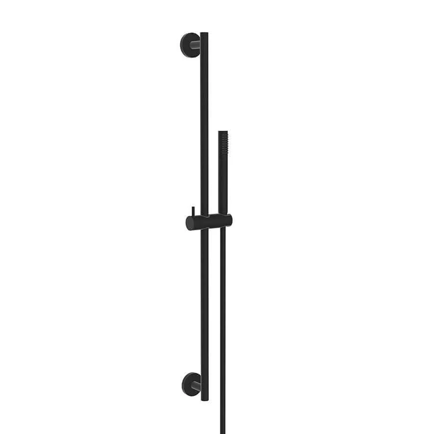 Wiesbaden Remi Schuifstangset met stang Handdouche 1 standaard 150 cm matzwart