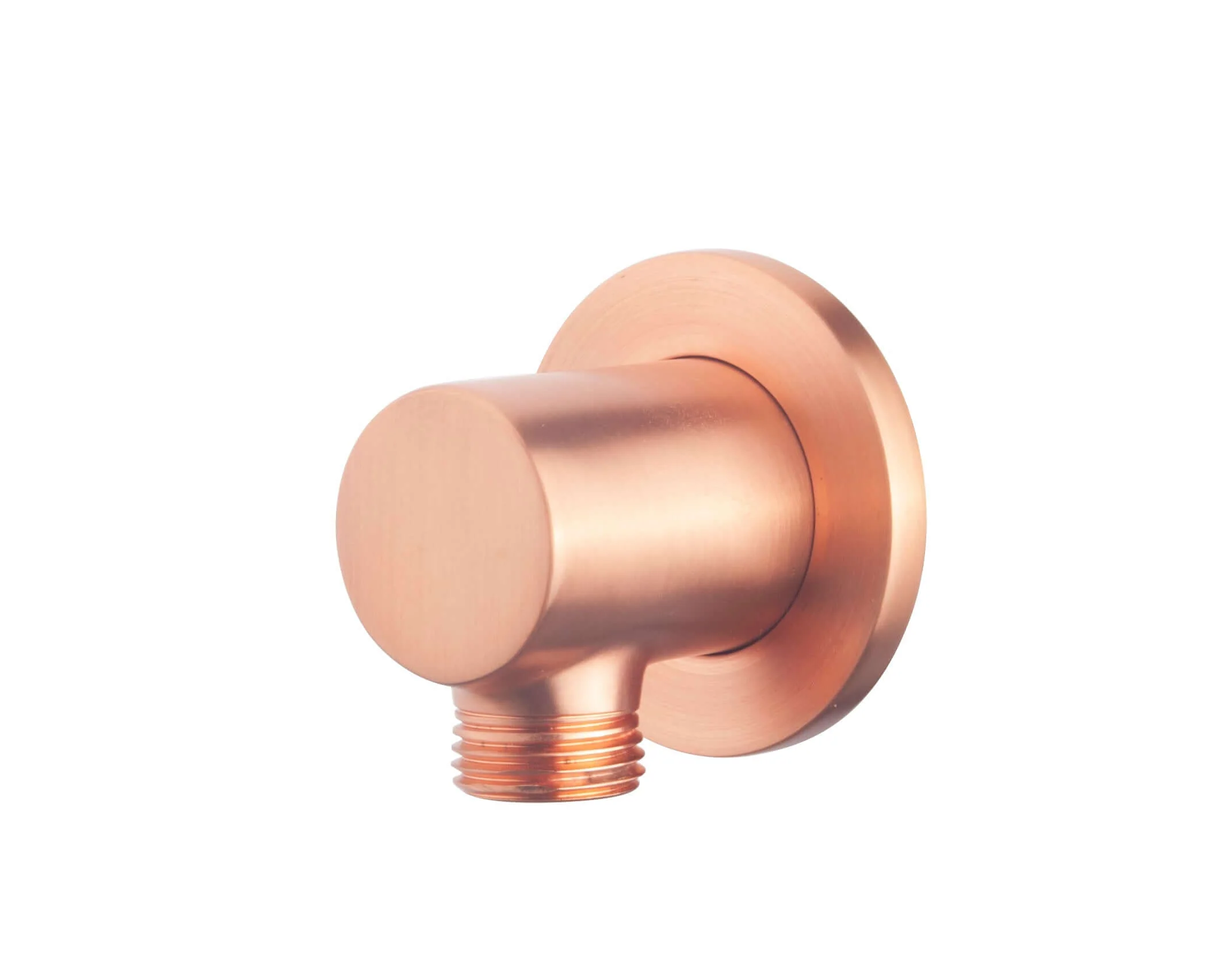 Luxe Ronde Doucheaansluiting Wiesbaden 1/2″ in Messing Geborsteld Koper