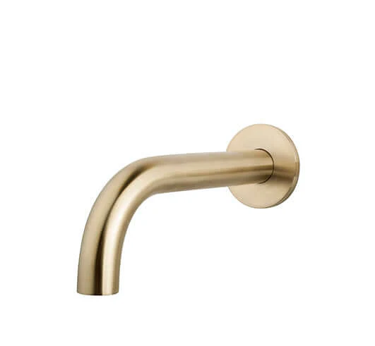 Caral baduitloop rond 20 cm 1/2” geborsteld messing PVD