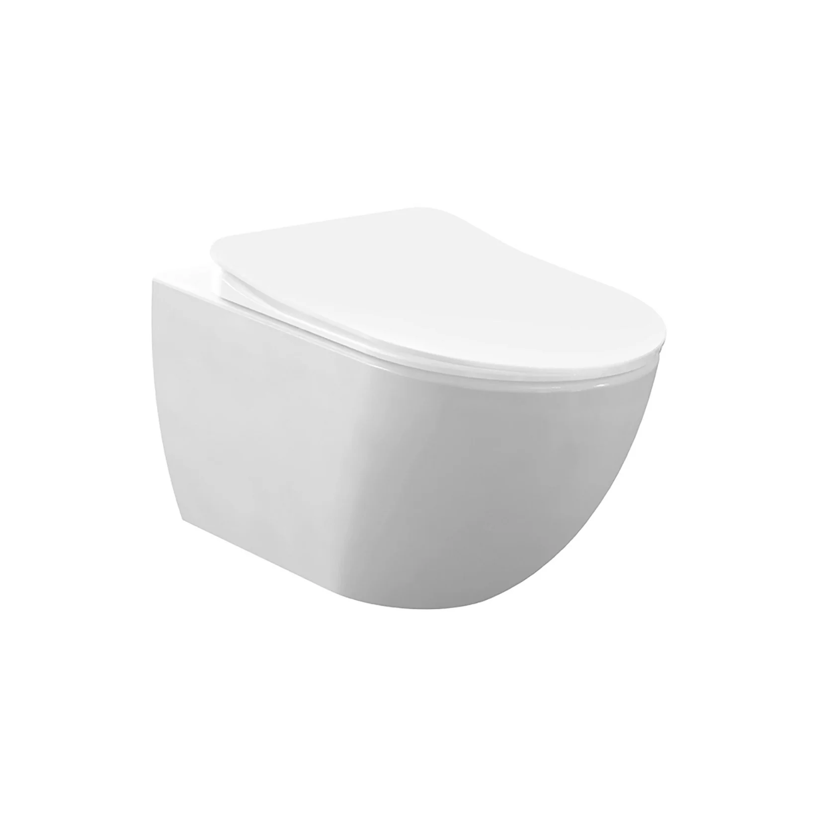 Creavit Rimoff hangtoilet / ophang WC met RVS sproeier (bidet) – verborgen bevestiging
