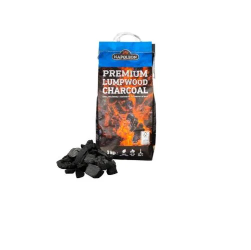 Napoleon Premium Houtskool 3kg – Hoogwaardige Hardhoutmix