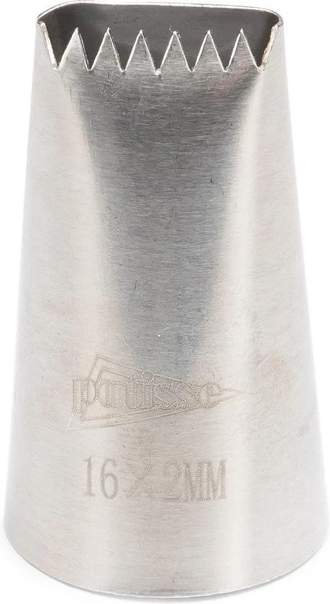 Patisse Spuitmondje Vlechtwerk RVS 2 mm – Set van 16