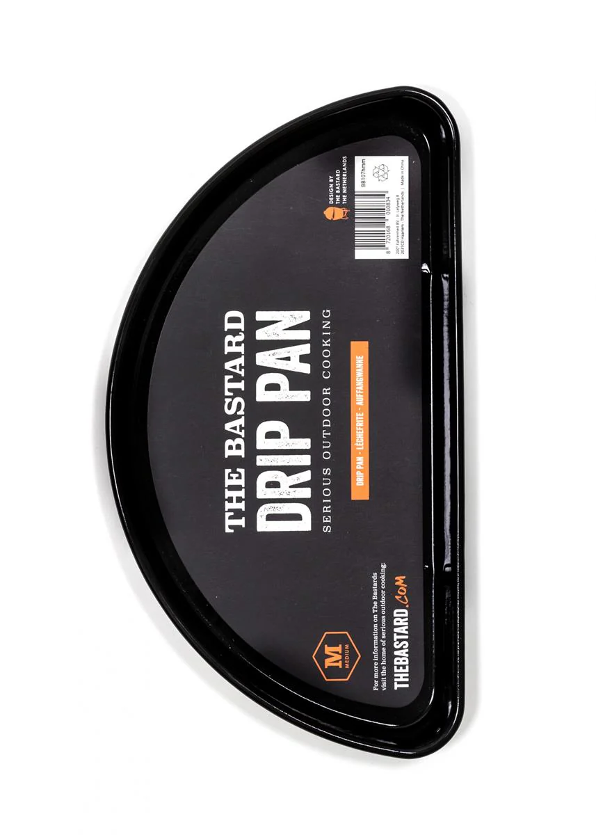 The Bastard Drip Pan halve maan Medium – Geëmailleerd staal