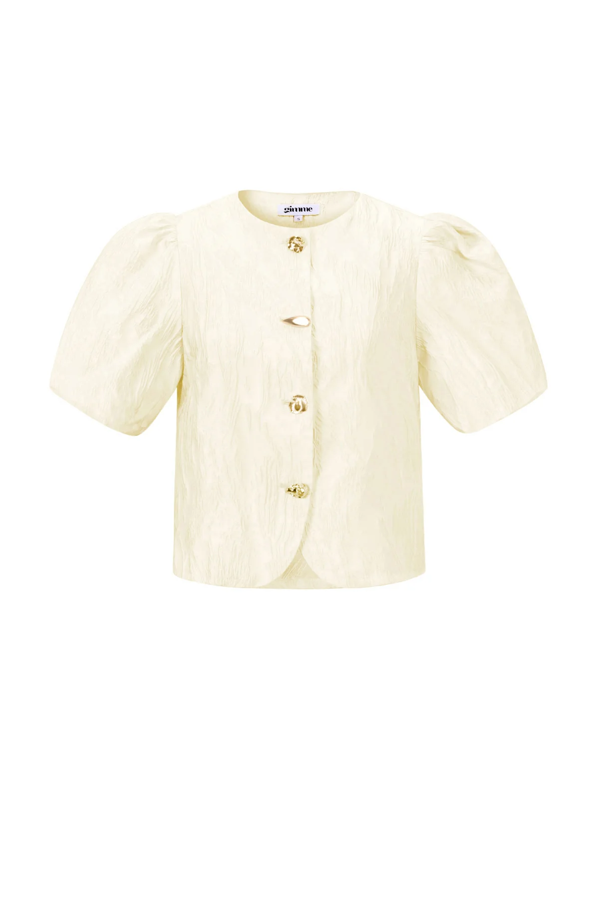 Geweven Polyestervezel Vrouwen Korte Mouwen Tops Elegant Solide Kleur Lente/Zomer
