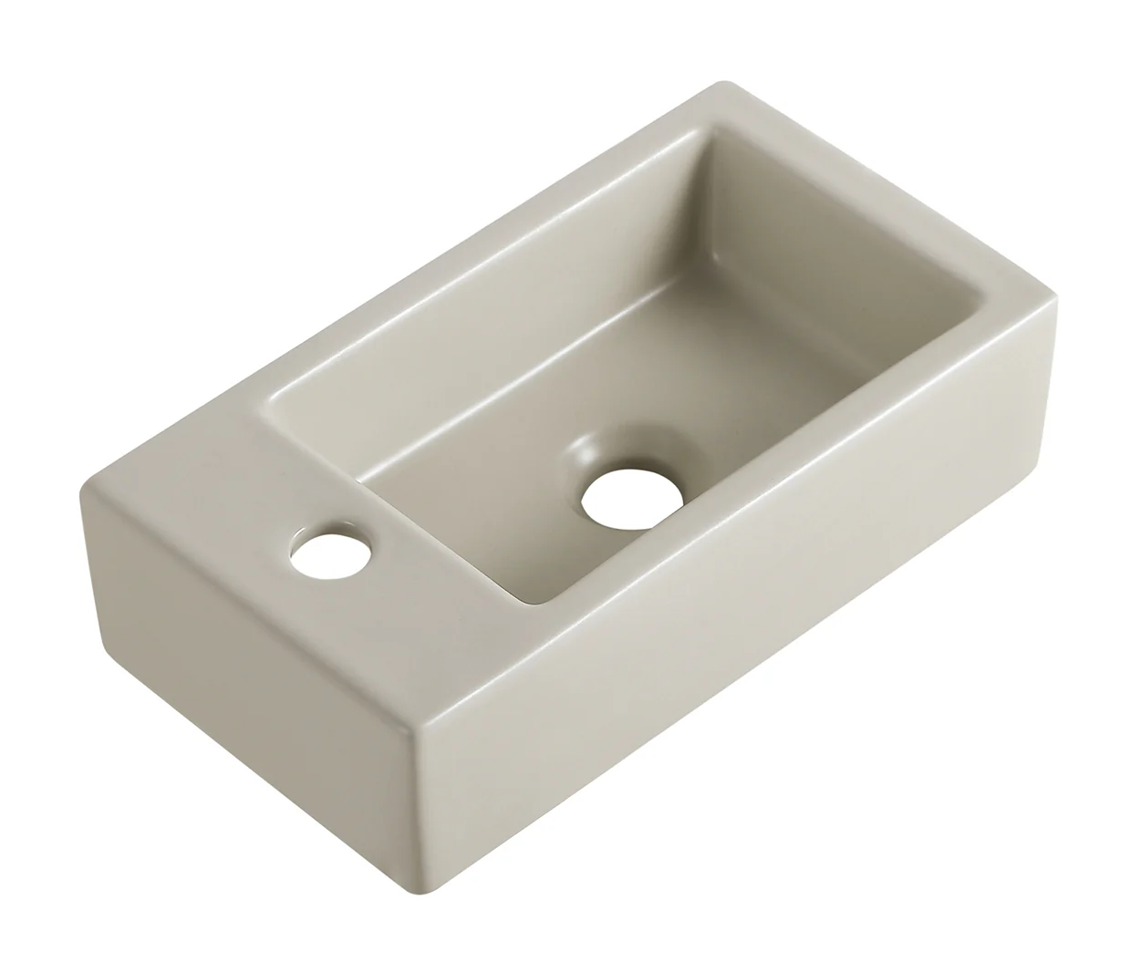 Rhea M fontein links 40 x 22 x 11 cm keramiek beige