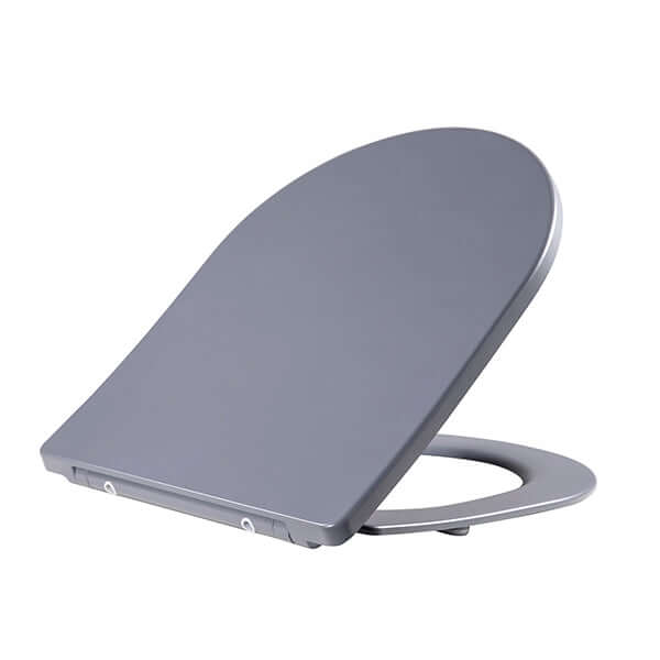 Shade Slim One Touch Toiletbril Wiesbaden met deksel in matgrijs