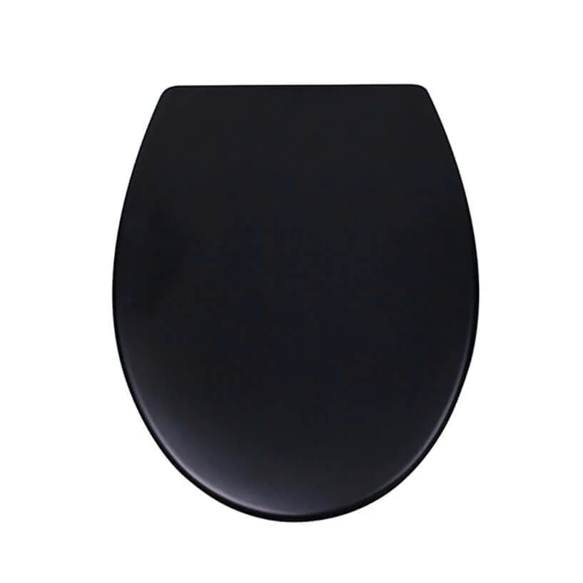 Malta One Touch Soft Close Toiletbril Wiesbaden Mat Zwart