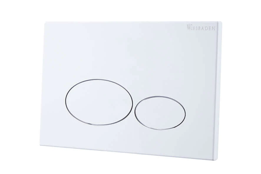 X32 Metal drukplaat voor inbouwreservoir glans wit