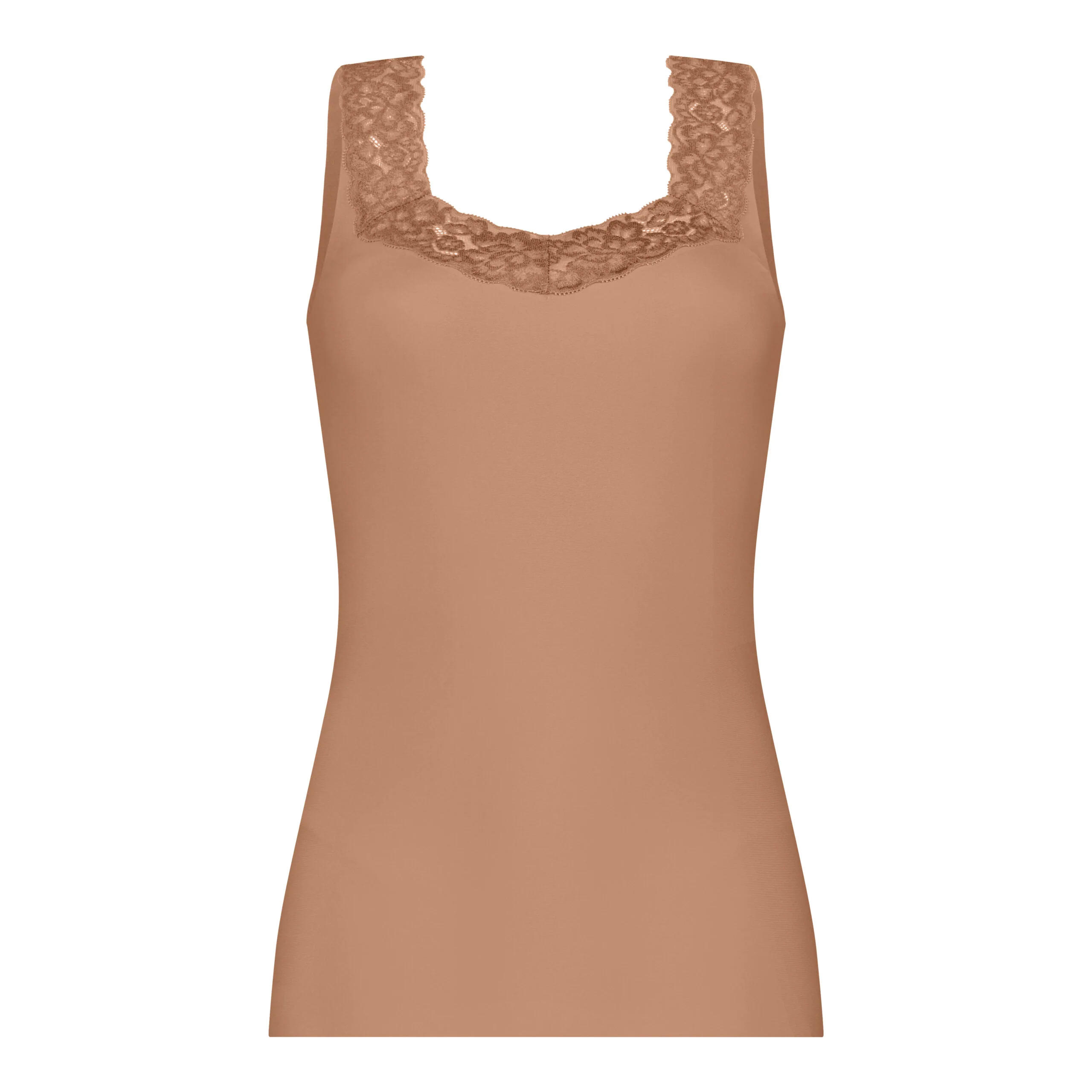 Singlet Lace Top Hazelnut