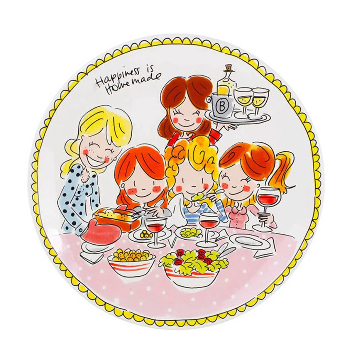 Blond Amsterdam Even Bijkletsen Dinerbord Ø26 cm – Girls
