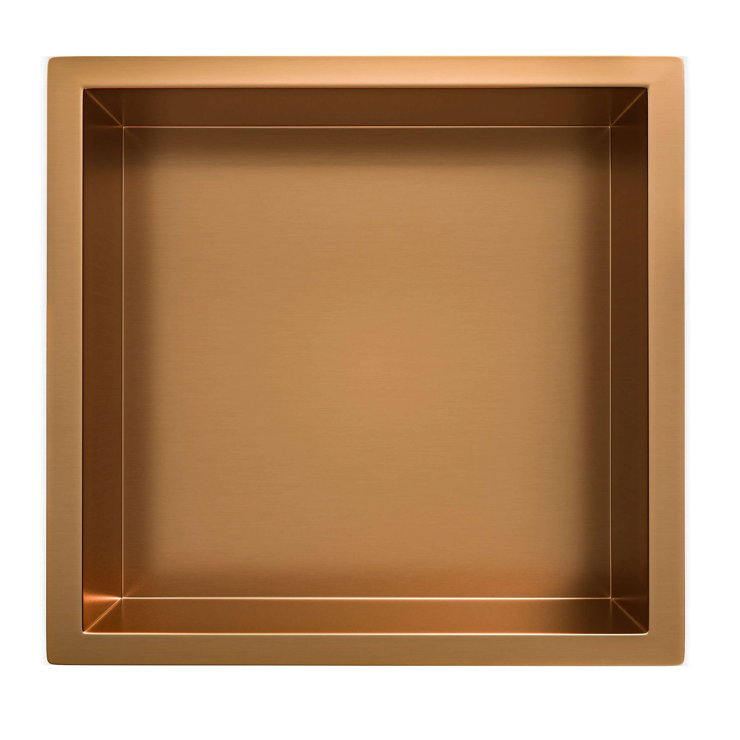 Novi Inbouwnis Wiesbaden 30X30X10Cm in geborsteld bronskoper