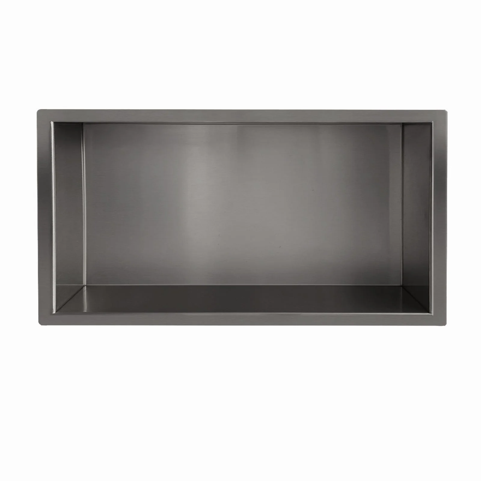 Demis inbouwnis 30 x 60 x 7 cm gunmetal PVD
