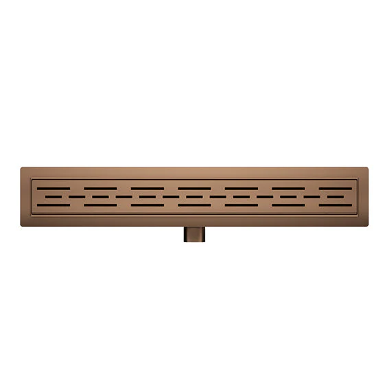 Douchegoot Wiesbaden met Flens 80×7 cm 6,7 cm Diep Geborsteld Brons Koper